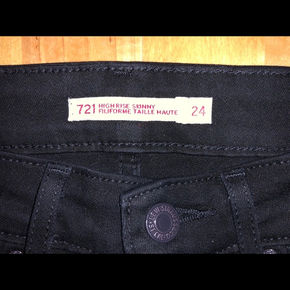 Levi’s 721 High rise skinny sz 24 - Picture 2 of 3